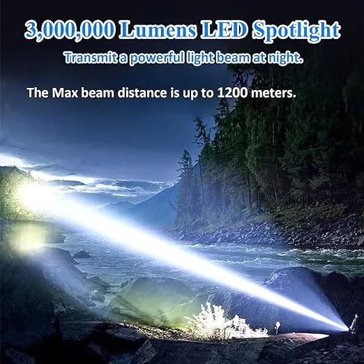 Rechargeable Flashlights 300000 High Lumens