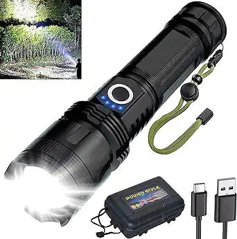 Rechargeable Flashlights 300000 High Lumens