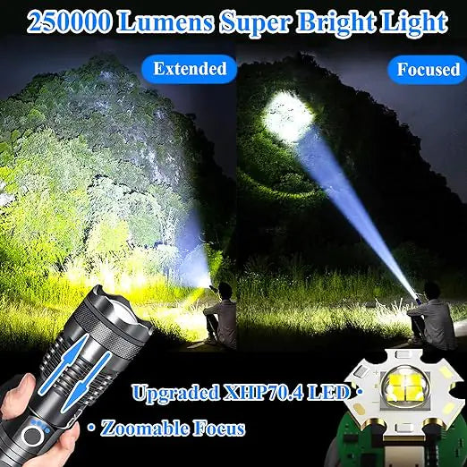 Rechargeable Flashlights 300000 High Lumens